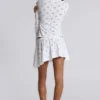 Aerea Burnout Polkadot Mini Skirt