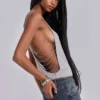 Aleya Beaded Top in Grey Marl