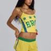 Amerela Airtex Mini Shorts