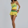 Amerela Airtex Mini Shorts