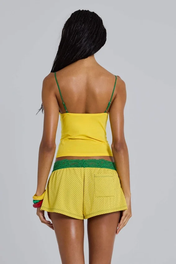 Amerela Airtex Mini Shorts