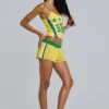 Amerela Airtex Mini Shorts