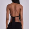 Anora Cut-Out Mini Dress in Black