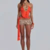 Areca Sequin Halter Top