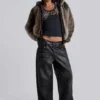 Ash Faux Leather Colossus Trousers
