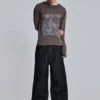 Noise Double Layer Long Sleeve Top