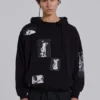 Black Devoted Patch Hoodie