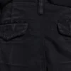 Black Distressed Beach Cargo Shorts