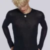 Black Mist Long Sleeve Top