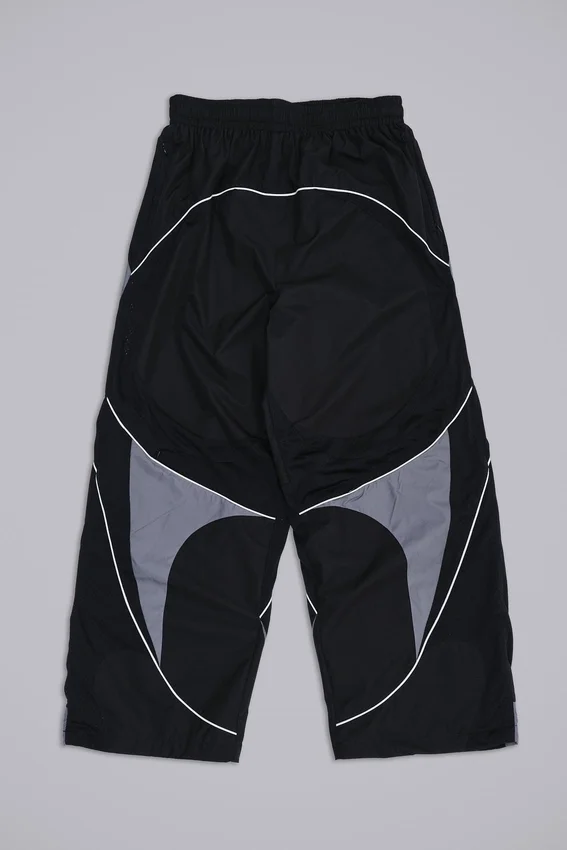 Black Panelled Vapor Joggers