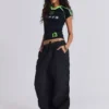 Black Parachute Cargo Pants
