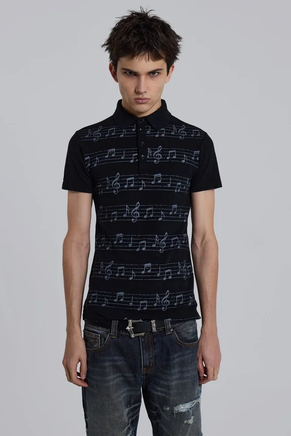 Black Riff Polo Shirt