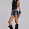 Black Zene Backless Top