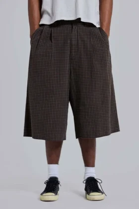 Brown Check XL Goliath Shorts