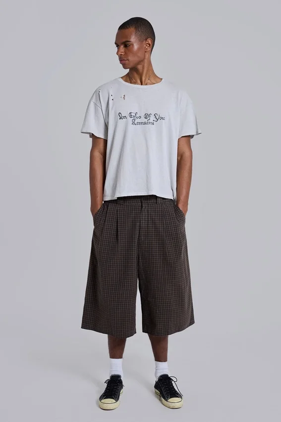 Brown Check XL Goliath Shorts