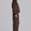 Brown Vapor Tracksuit Bottoms