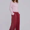 Burgundy Hardcore Jewel Monster Joggers