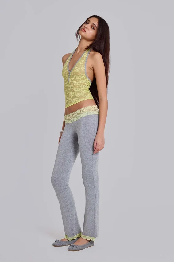 Cassia Lace Jersey Bootcut Trousers