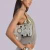 Chara Metallic Mirror Shoulder Bag