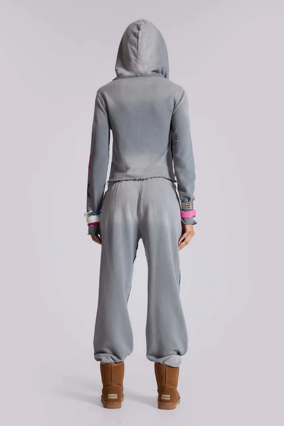Cleo Graphic Zip Through Hoodie