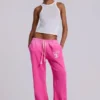 Cleo Slouchy Bootcut Jogger in Pink