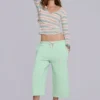 Cleo Slouchy Crop Jogger in Mint