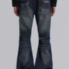 Cross Chain Blue Drift Bootcut Jeans