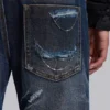 Cross Chain Blue Drift Bootcut Jeans
