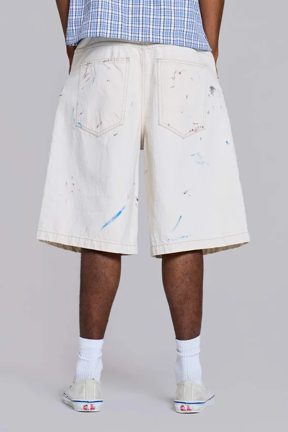 Ecru Paint Colossus Jorts