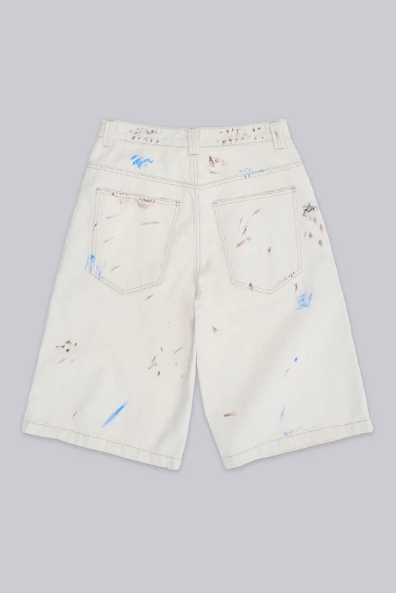 Ecru Paint Colossus Jorts