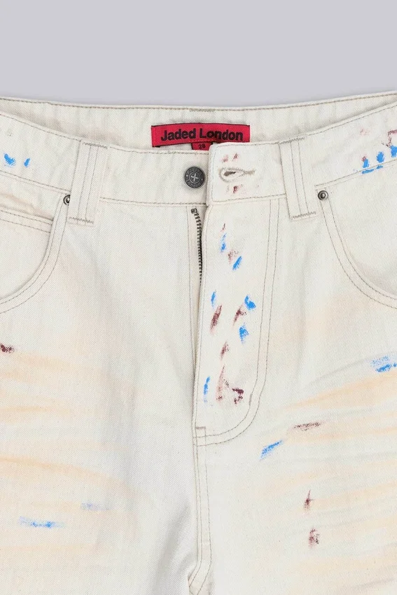 Ecru Paint Colossus Jorts