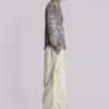 Ecru Parachute Cargo Pants