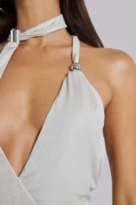 Eder Metallic Asymmetric Top