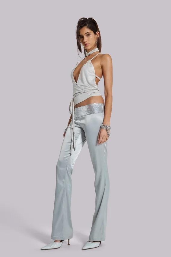 Eder Metallic Asymmetric Top