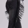 El Topo Fringe Bootcut Jeans in Black Wash