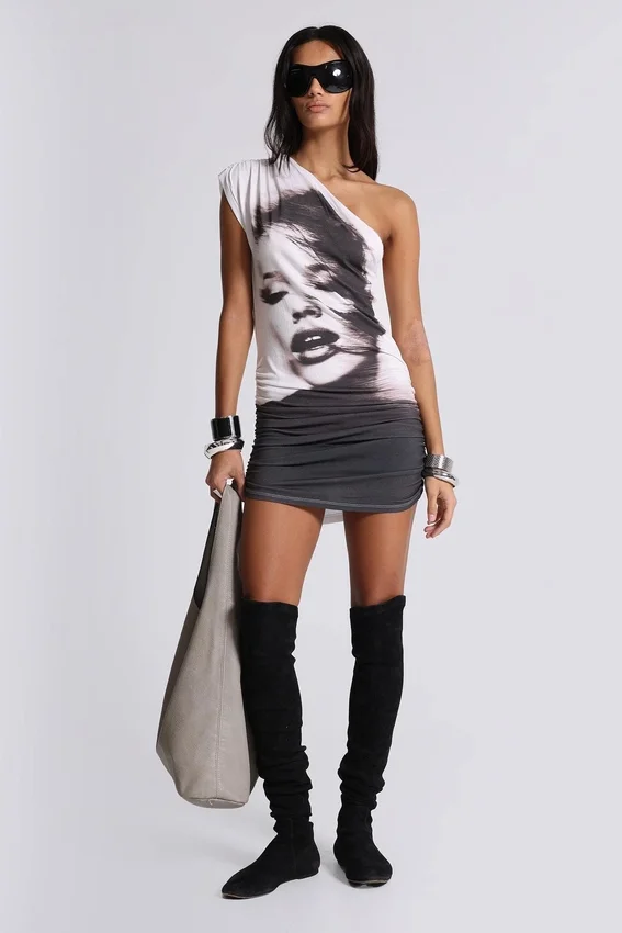 Eris Asymmetric Mini Dress