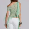 Faye Multiway Lace Top in Mint