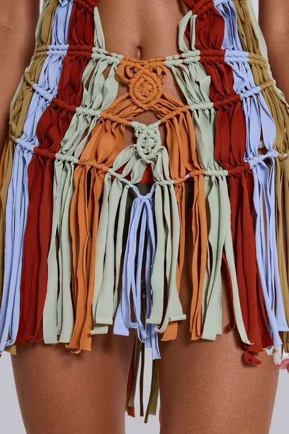 Feliz Hand-Crafted Macrame Dress