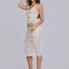 Fioretta Studded Lace Midi Skirt