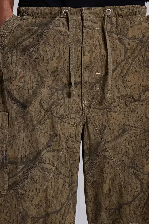 Forest Camo Parachute Shorts