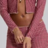 Freda Gingham Swim Capri Trousers