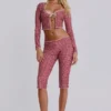 Freda Gingham Swim Cardigan Top