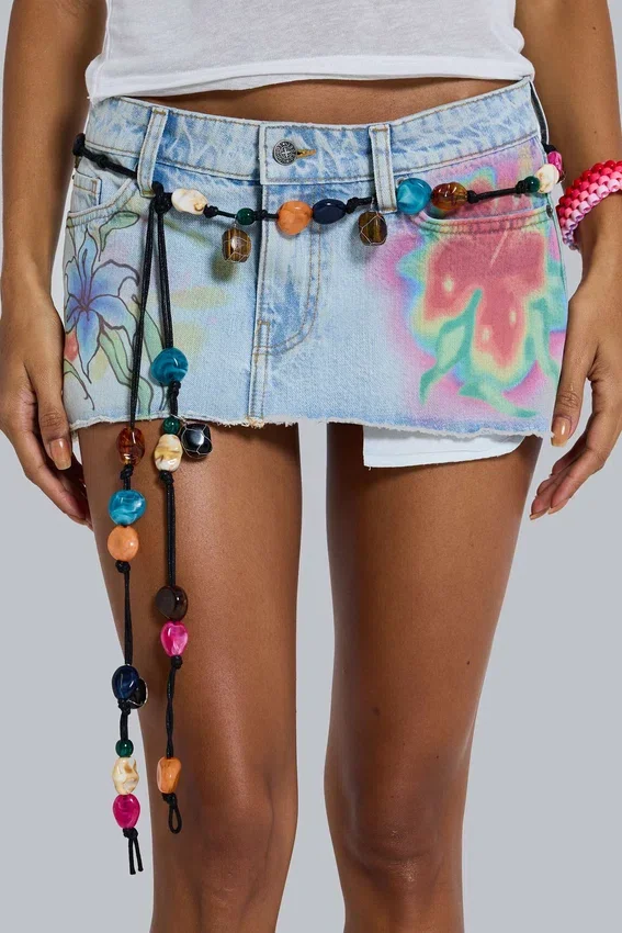 Galena Beaded Rope Belt