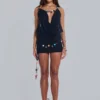 Galena Beaded Rope Mini Dress