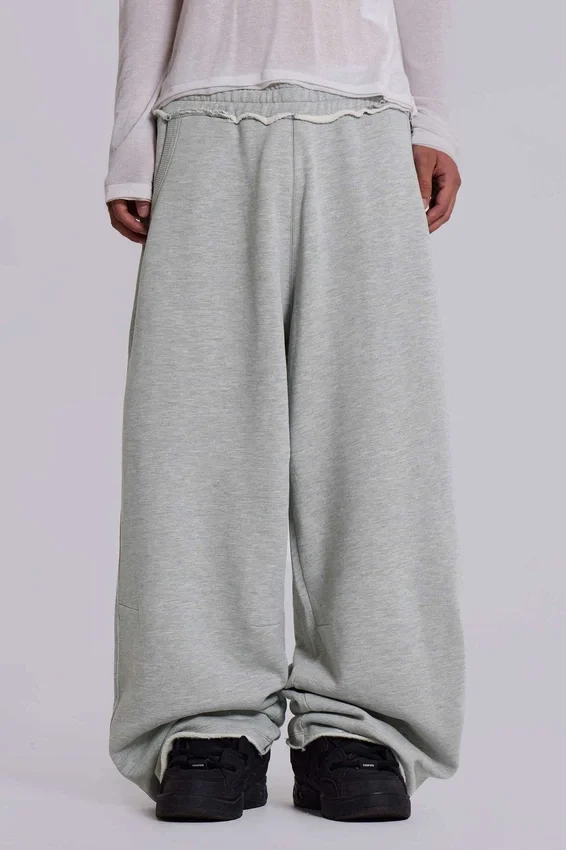 Grey Marl Baggy Monster Joggers