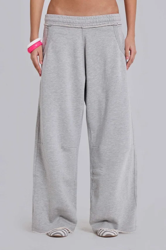 Grey Marl Baggy Monster Joggers