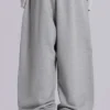 Grey Marl Baggy Monster Joggers