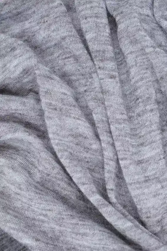 Grey Marl Haze Henley Top