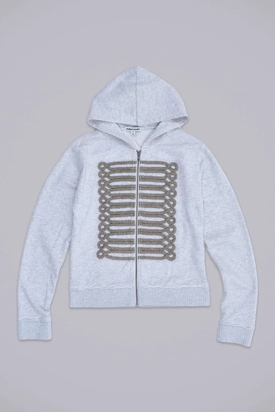 Grey Marl Military Monster Hoodie