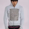Grey Marl Military Monster Hoodie